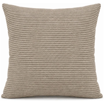Taupe Regular Velvet Decorative Sofa Pillow, 60X70