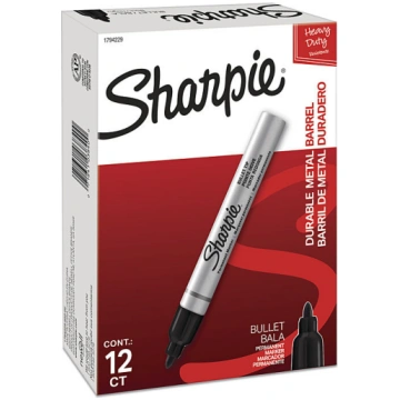 Sharpie Metl PermMarker BT Black NP Box 12