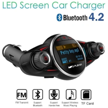 Bluetooth, dual USB automašīnas transmiteris - mod