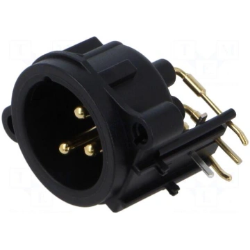 Connector: XLR | socket | male | PIN: 3 | angled 9