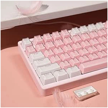 Mintcaps Keycaps - 123 taustiņi Crystal Pink Trans