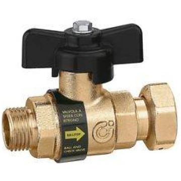 CALEFFI Valvola con ritegno a farfalla CON DADO GI
