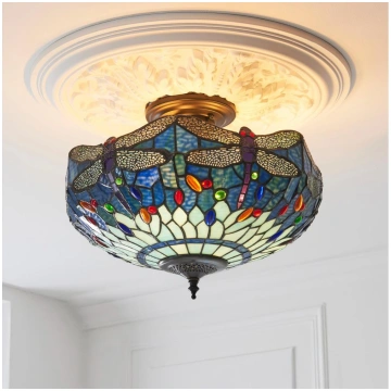 Endon 111897 - Piestiprināma griestu lampa Tiffany