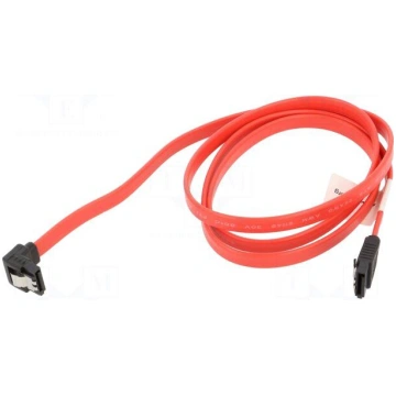 Cable: SATA | SATA plug,SATA plug angled | 1m | wi