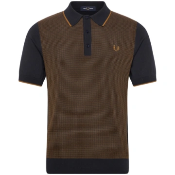 Fred Perry - Tonic Waffle Knitted Shirt - izmērs L