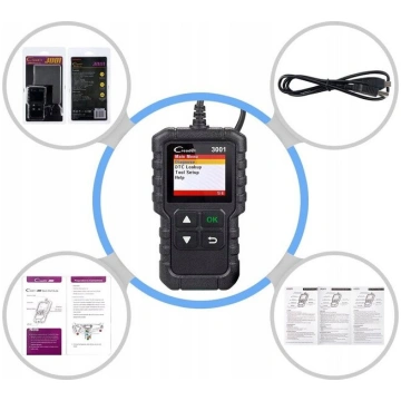 OBD2 Diagnostikas Skeneris Kļūdu Dzēšanai CR3001 L