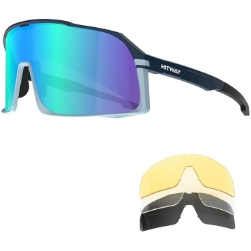 HITWAY polarizētas velosipēda brilles ar 4 maināmi