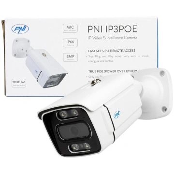 PNI IP3POE video surveillance camera with IP, 3MP,