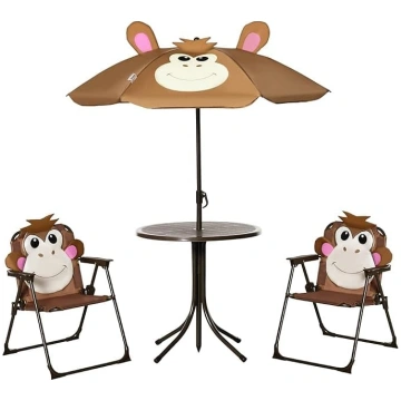 Outsunny Kids Picnic and Table Chair Set Folding M