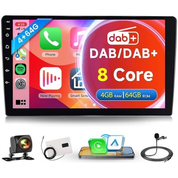 Rimoody 8 Core 4G + 64G DAB+/DAB bezvadu Carplay A