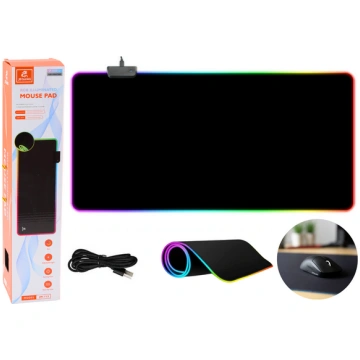 Keyboard Mouse Pad with LED Lighting 30x80cm