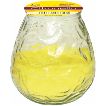 Svece stikla traukā Citronella Aura s70-86