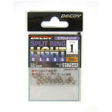 Decoy split ring light class silver