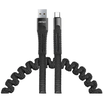 USB to micro USB spring cable 1.2m AMiO UC-12