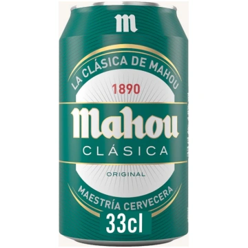 Mahou Clásica, Pale lager beer (cerveza), from Mad