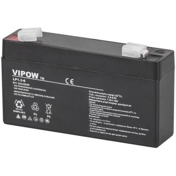 6V 1.3Ah akumulators ::Gēla (GEL) : VRLA :: Klemme