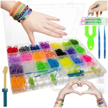 Gumijas rokassprādžu radošais komplekts, ("loom ba