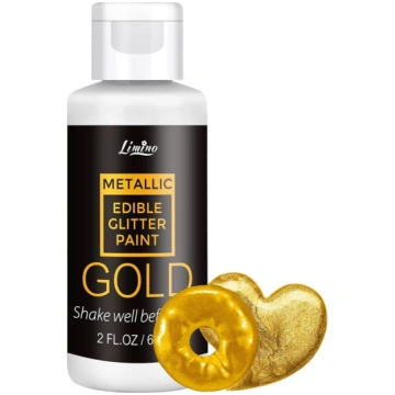 Edible Glitter Liquid Edible Glitter - 60 ml metāl