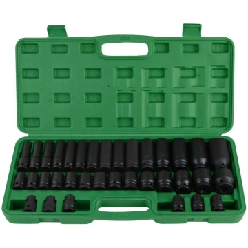 1/2" Dr. Impact socket set 35pcs (8-32mm) CHANGLU 