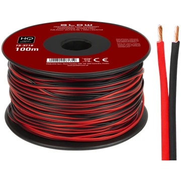 Speaker cable 2x0.35mm black-red Blow 73-371