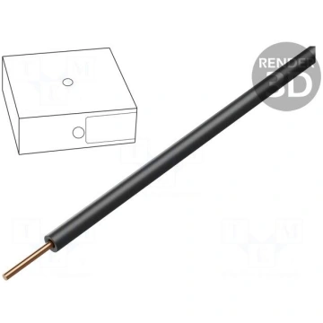 Wire | H07V-U | 4mm2 | wire | Cu | PVC | black | 4