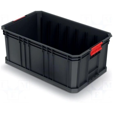 Container: cuvette | black | 520x329x210mm | 50kg 