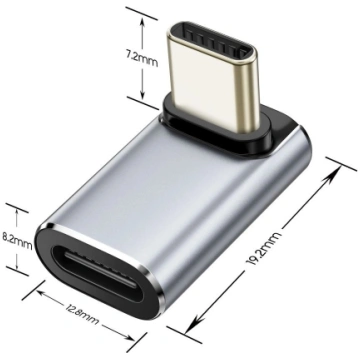 TECH-PROTECT Ultraboost AA02 USB-C leņķveida adapt