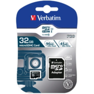 Verbatim microSDHC Pro 32GB Class 10 UHS-I incl Ad