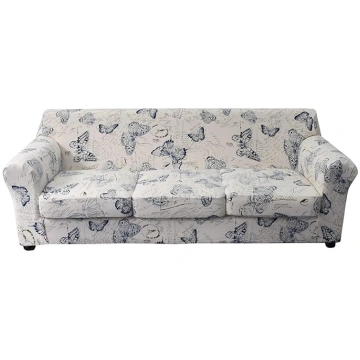KRFOONN Stretch Sofa Couch Covers for 2 Pillows, P
