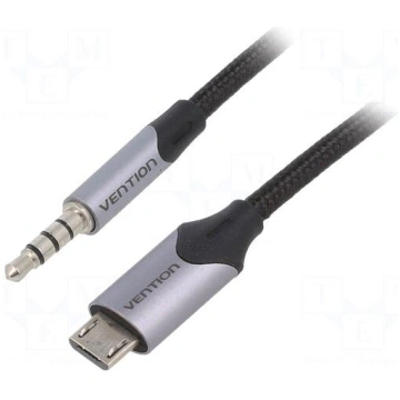 Cable | Jack 3,5mm 4pin plug,USB B micro plug | ni