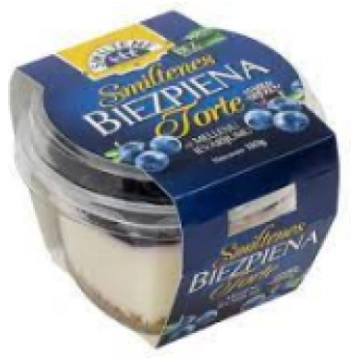 BIEZPIENA TORTE ar melleņu ievārījumu Smiltene Lat