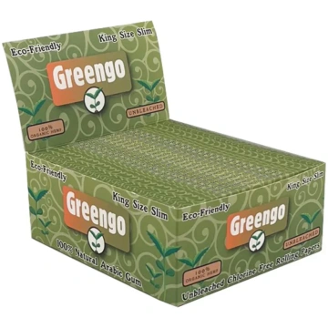 Greengo Unbleached King Size Slim Hemp Rolling Pap