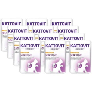 Kattovit Sensitive kurczak+indyk 85g saszetka uniw