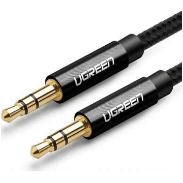 Kabel Ugreen Jack 3.5mm - Jack 3.5mm 1m czarny (UG