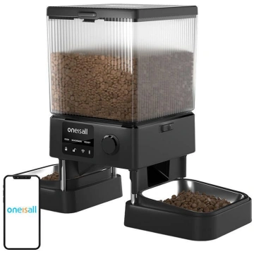 Automatic double pet feeder WiFi Oneisall PFD-002 