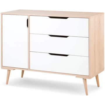 LITTLE SKY by KLUPŚ komoda SOFIE, Beech/White KLUP