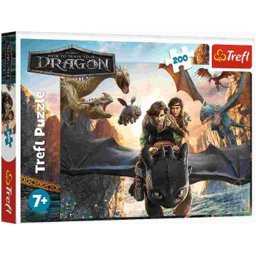 Puzzle Toothless and Friends Trefl