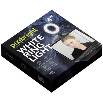White Ring Light Selfie Stick