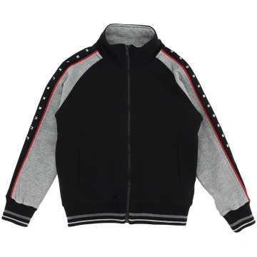Cotton sweatshirt with studs - 6 Years / Black, Gr