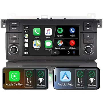 Auto radio BMW 3. sērijas E46 1998-2005, ar Linux