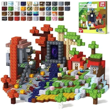 AiDolls magnētiskie klucīši, mini Magnatiles bērni