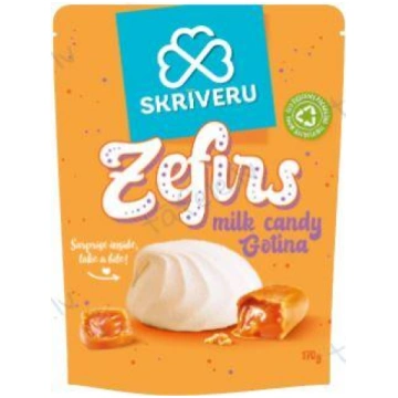 SKRĪVERU zefīrs ar gotiņas pildījumu 170g Skrīveru