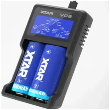 XTAR VC2 LCD akumulatoru lādētājs
