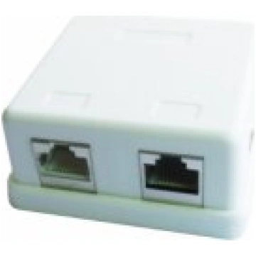 AmberIn Two jack surface mount box 2x RJ45 CAT5E a