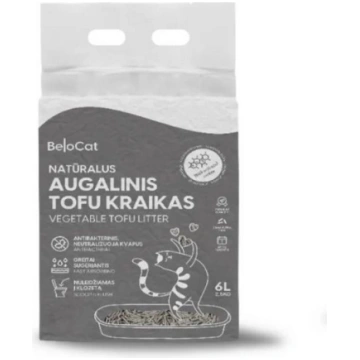 BelCat Tofu Clumping Cat Litter Carbon Active, 6l 
