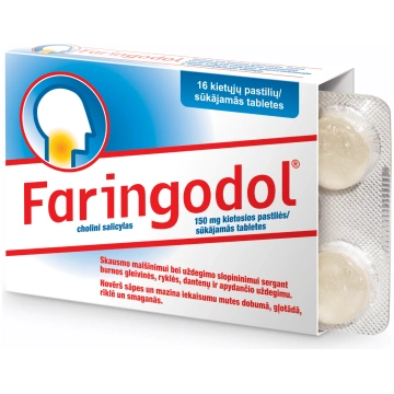 Faringodol 150 mg sūkājamās tabletes N16