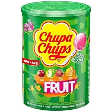 Chupa Chups augļu konfektes, praktiska kaste ar 10