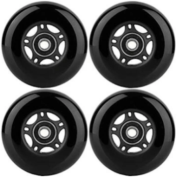 Skrituļslidu riteņi Rollerblade, 4 gab., melni