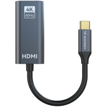 WACH-01 USB-C - HDMI 4K 60Hz Adapter Melna Aioosto