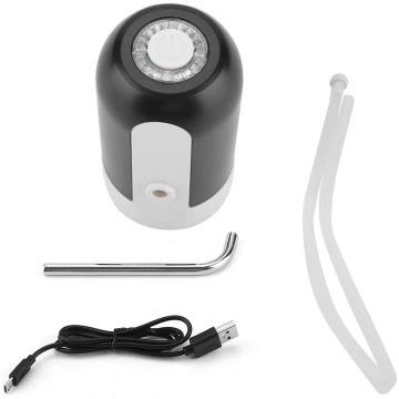 Portable LED Light Bottled Water Pump USB Recharge